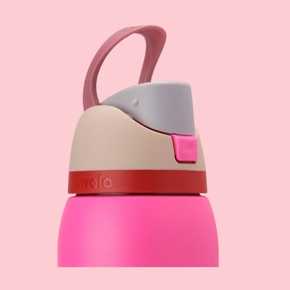 OWALA 32OZ FreeSip Insulated Stainless Steel Water Bottle PINK CAN YOU SEE ME - Picture 4 of 5